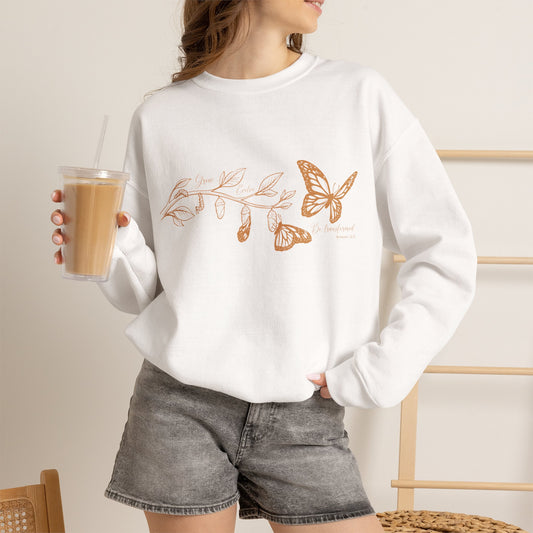 Women's Conference "Be Transformed" Crewneck | White & Gold